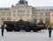The Smerch multiple rocket fire system on Red Square during the rehearsal of the Victory Parade.