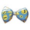 Smile bow tie icon, cartoon style