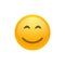 Smile face emoji vector icon