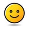 Smile face emoticon emoji icon