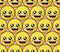 Smile face pattern with colourful smileys. Smiles icon background