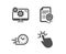 Smile, Fast delivery and Settings icons. Touchpoint sign. Certificate, Stopwatch, Cogwheel tool. Vector