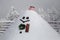 Smile Giant Snowman at Shin-Hotaka Station, Japan Alps