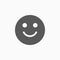 Smile icon, happy vector, beam, laugh