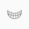 Smile icon, happy vector, beam, laugh