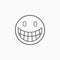 Smile icon, laugh, happy, funny, beam