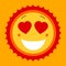 Smile lovely sweet cute sun. Vector cute sun symbol. Love sun em