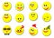 Smile paper yellow icon