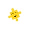 Smile puzzle shape emoticon icon