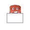 Smiley cherry macaron cartoon character style bring board