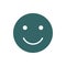 Smiley colored icon. Happy, success, satisfaction face symbol.