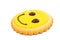 Smiley cookies isolated