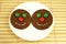 Smiley cookies on plate