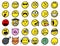 Smiley drawings icon set 2 in color