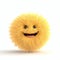 Smiley face happy hairy cartoon emoticon mascot