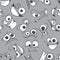 Smiley faces seamless pattern background