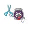 Smiley Funny Barber grape jam cartoon character design style