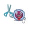 Smiley Funny Barber lymphocyte cell cartoon character design style