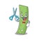 Smiley Funny Barber ruler cartoon character design style