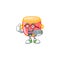 Smiley gamer chinese red drum cartoon mascot style