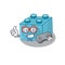 Smiley gamer lego brick toys cartoon mascot style