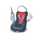 Smiley Nurse baby car seat cartoon character with a syringe