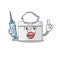 Smiley Nurse first aid kit cartoon character with a syringe