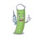 Smiley Nurse ruler cartoon character with a syringe