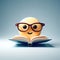 Smiley Reader: 3D Bookish Illustration