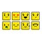 Smiley set. Set of emotion icons. Emotion buttons