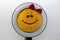 Smiley stuffed toy in a ring lamp 1