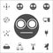 smiley in a stupor icon. web icons universal set for web and mobile
