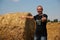 Smiling Agriculturist Showing Thumbs Up