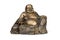 Smiling Buddha brass figurine