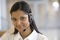 Smiling call center woman