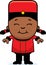 Smiling Cartoon Bellhop