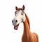 Smiling Cartoon Horse In Volumetric Lighting: Realistic And Impressive 8k Render