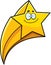 Smiling Cartoon Shooting Star