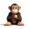 Smiling Chimpanzee 3d Animation In Pixar Style