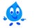 Smiling drop of water