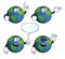 Smiling Earth globe set