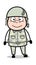 Smiling Face - Cute Army Man Cartoon Soldier Vector Illustration