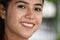 Smiling Face Of Cute Colombian Teenager Girl