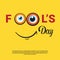 Smiling Face First April Fool Day Happy Holiday Greeting Card