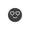 Smiling Face With Heart-Eyes emoji vector icon