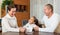 Smiling family with documents