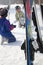 Smiling Family with Ski Gear in Ski Resort