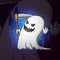 The smiling ghost reaper esport mascot design
