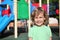 Smiling girl on playground