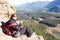 Smiling happy woman on the Rattlesnake Ledge Trail